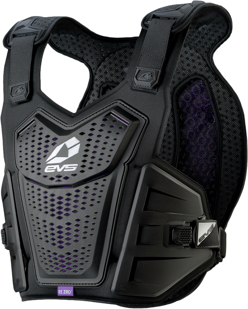EVS F1 PRO CHEST PROTECTOR W/REZRO BLACK/WHITE